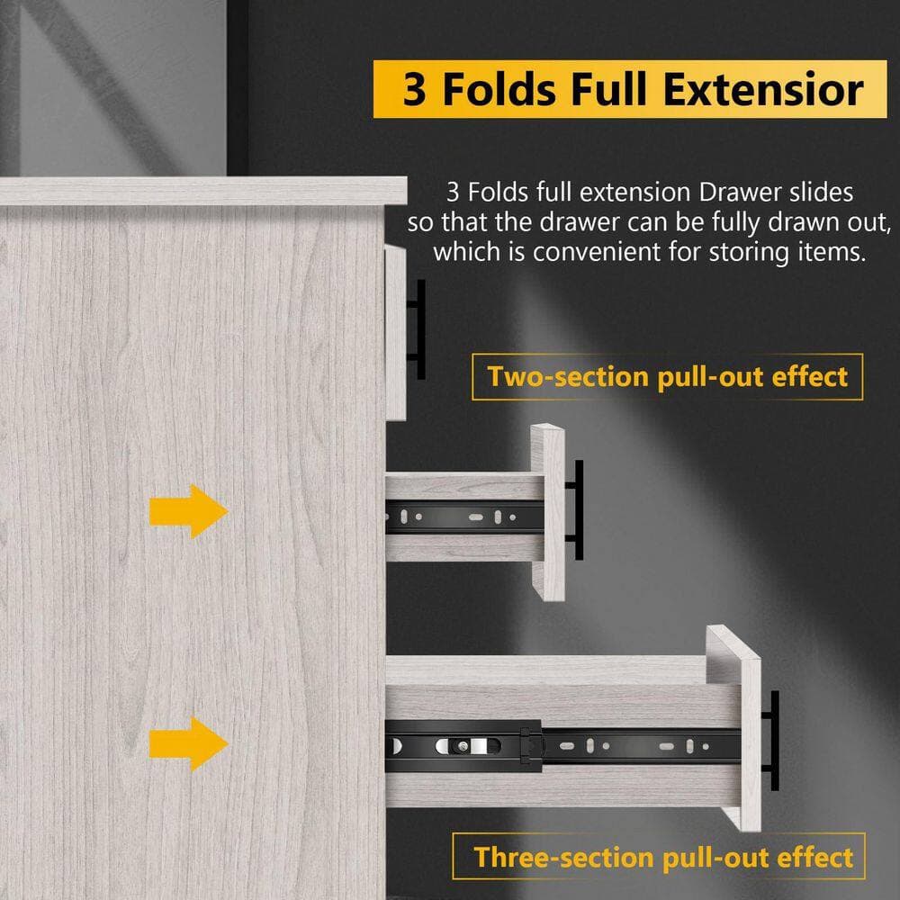 LAIFUCAM 20 in. Black Steel Undermount Soft-Close Heavy Duty Drawer Slides Full Extension 6 Pairs Pack for Cabinets (3)