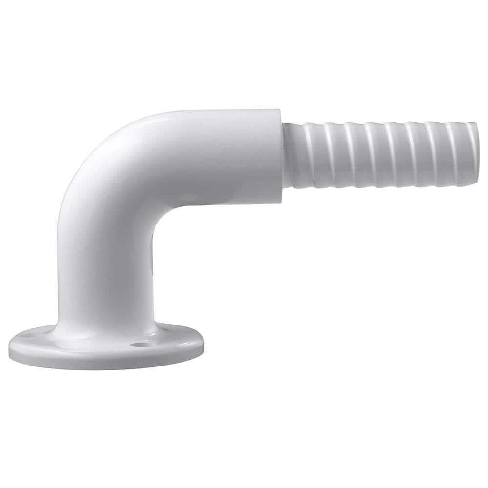 Deckorators 90 Degree White Aluminum ADA Hand Rail Return Post