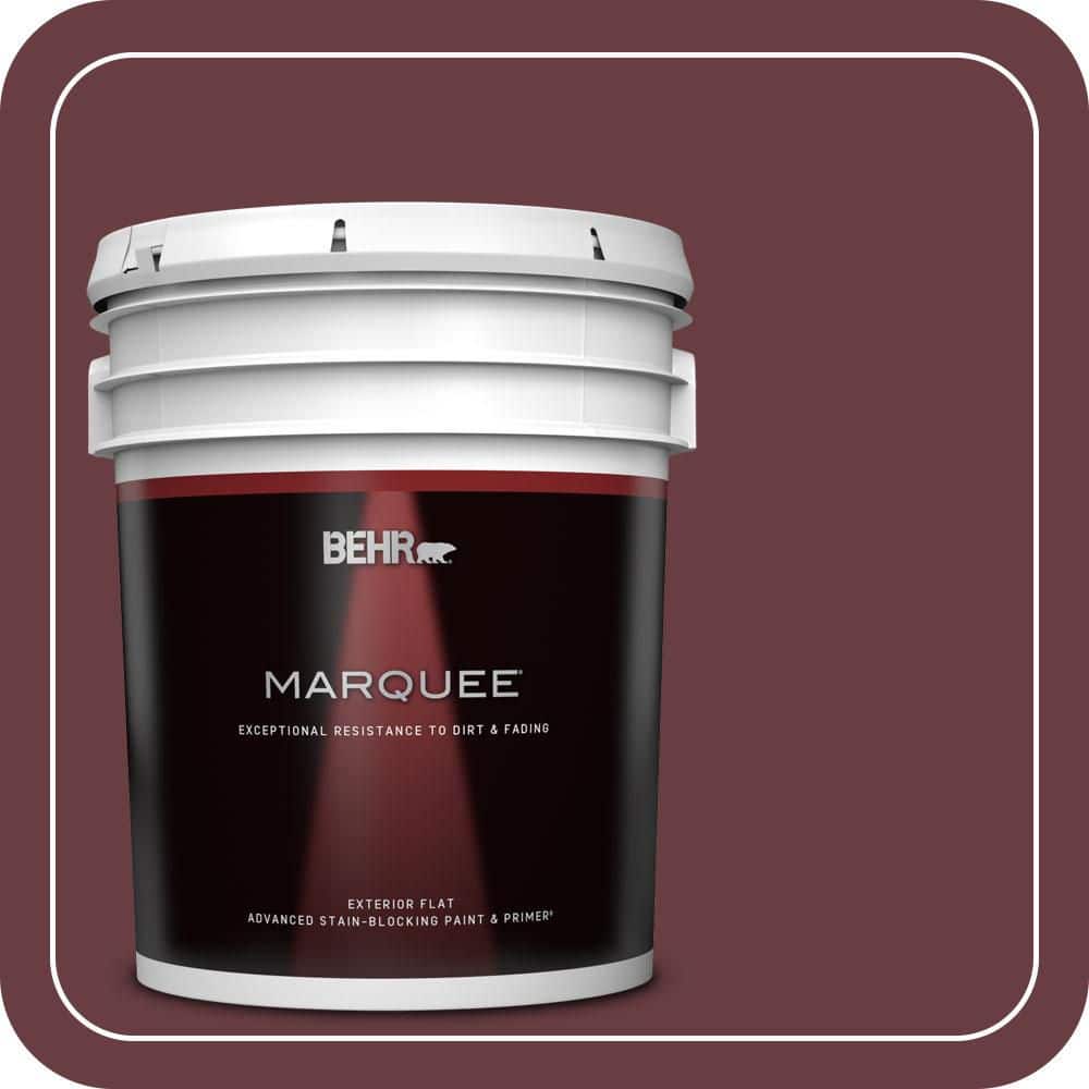 BEHR MARQUEE 5 gal. #T14-11 Imperial Jewel Flat Exterior Paint & Primer (1)
