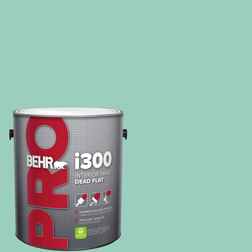 BEHR PRO 1 gal. #HDC-SM14-6 Thermal Aqua Dead Flat Interior Paint