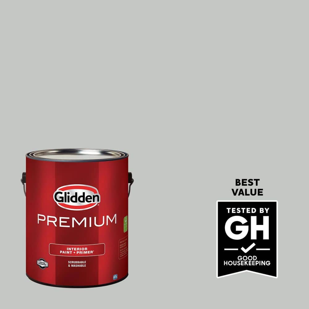 Glidden Premium 1 gal. PPG1009-3 Solitary State Satin Interior Latex Paint