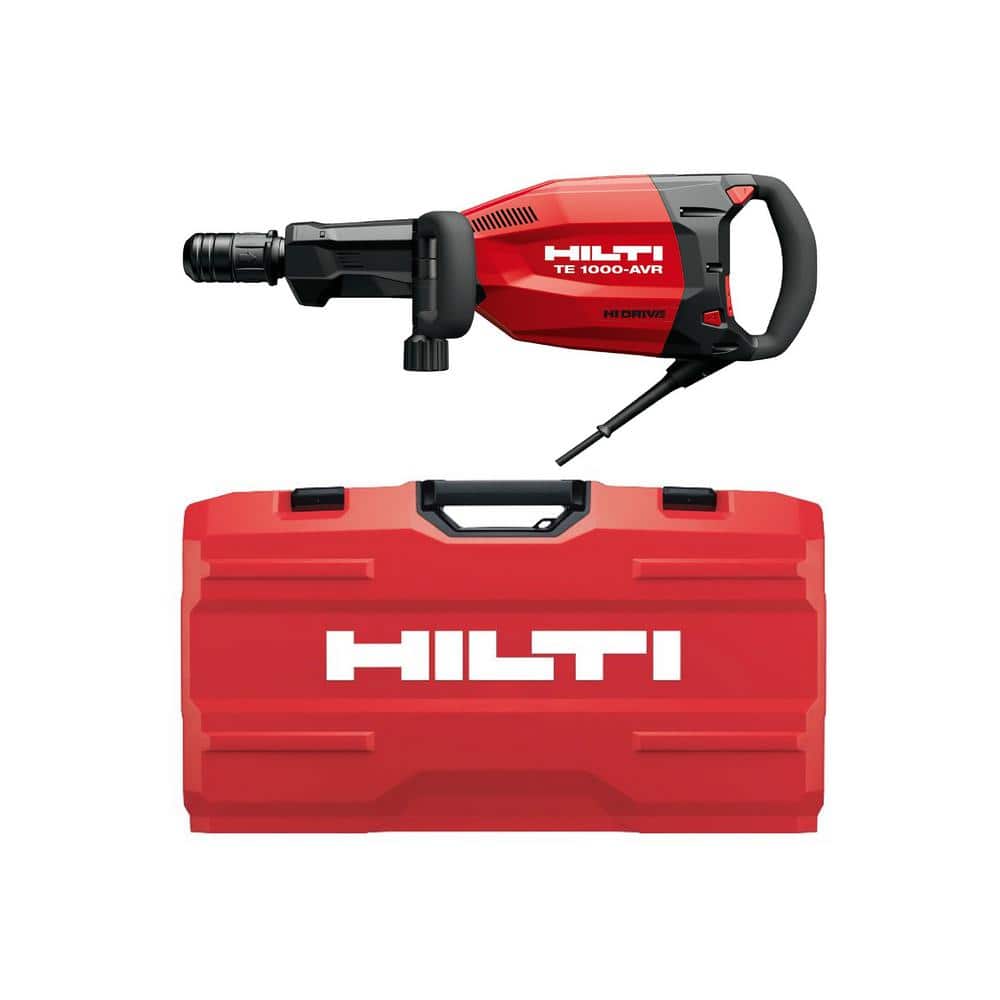 Hilti 120V 1640-Watt 28 in.x 4.9 in. x 5.6 in. TE 1000 Corded 27.6 lbs. TE-S Demolition Jack Hammer w/Cord and Case (1)
