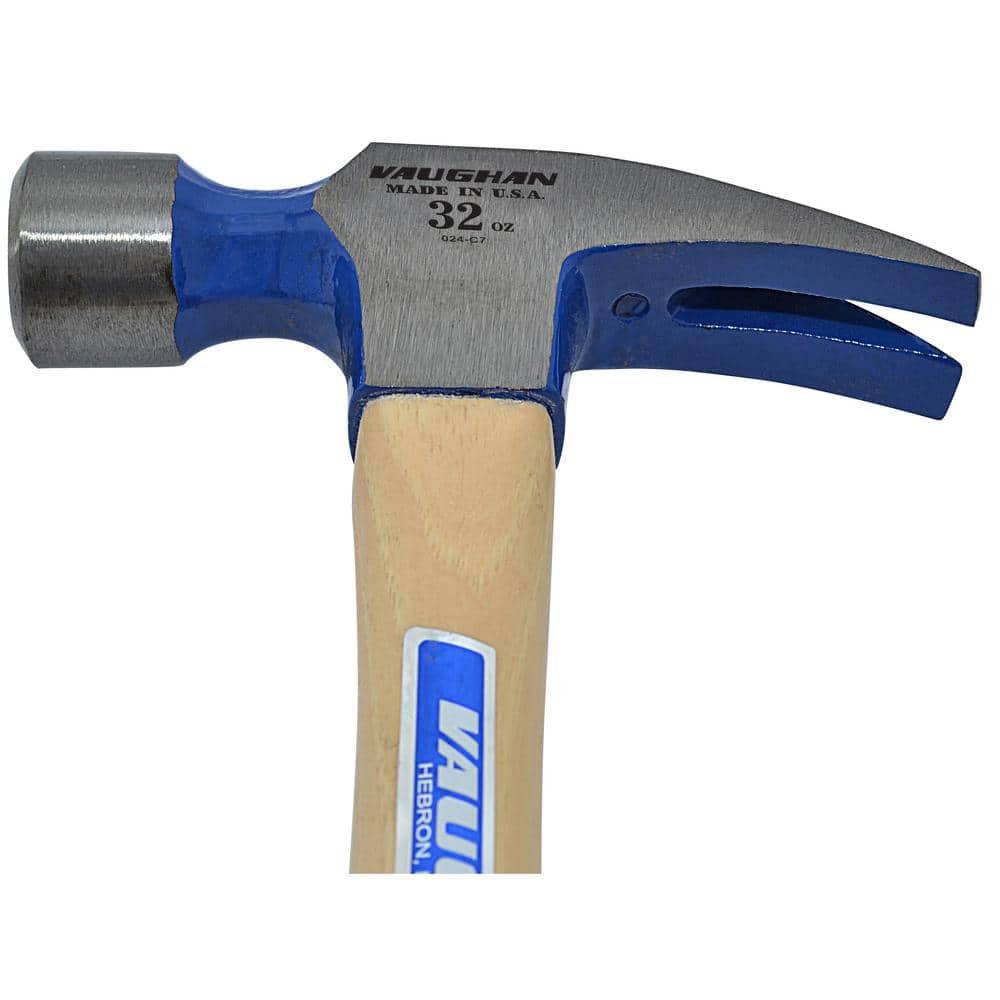 Vaughan 32 oz. Carbon Steel Smooth Face Framing Hammer with 18 in. Hardwood Handle (3)