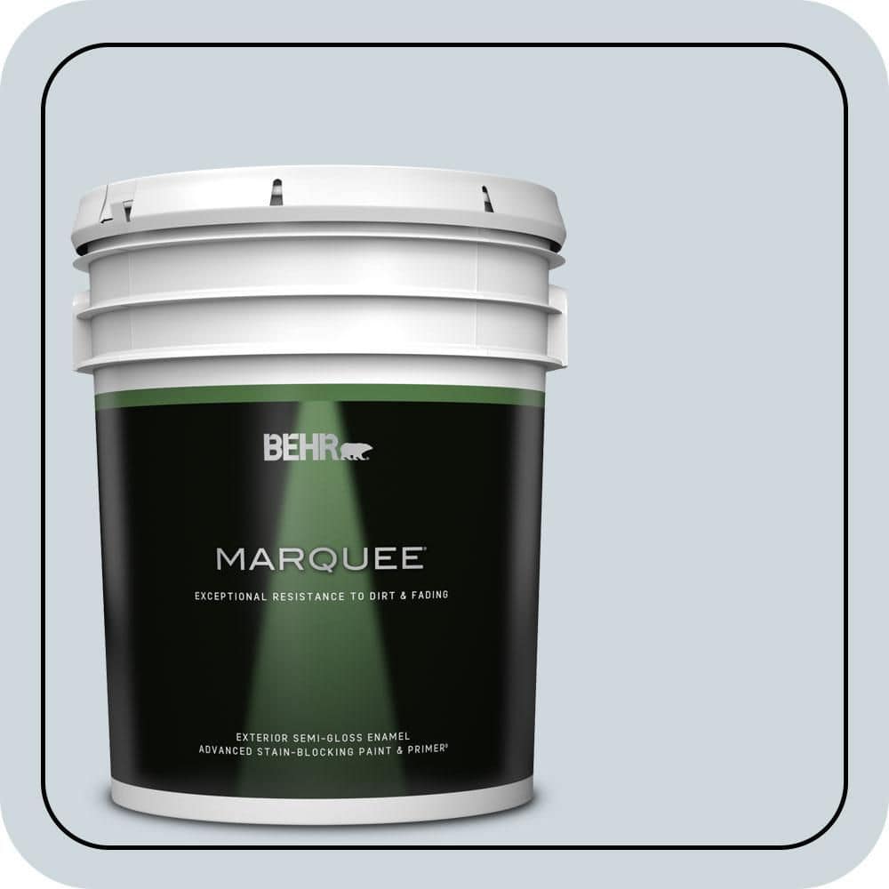 BEHR MARQUEE 5 gal. #560E-2 Cumberland Fog Semi-Gloss Enamel Exterior Paint & Primer