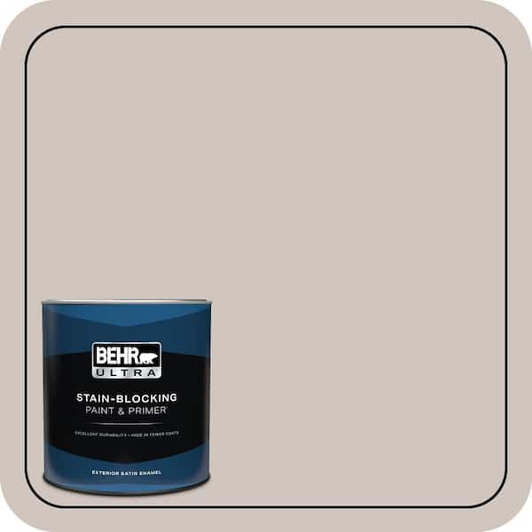 BEHR ULTRA 1 qt. #PWN-71 Smoked Umber Satin Enamel Exterior Paint & Primer (2)