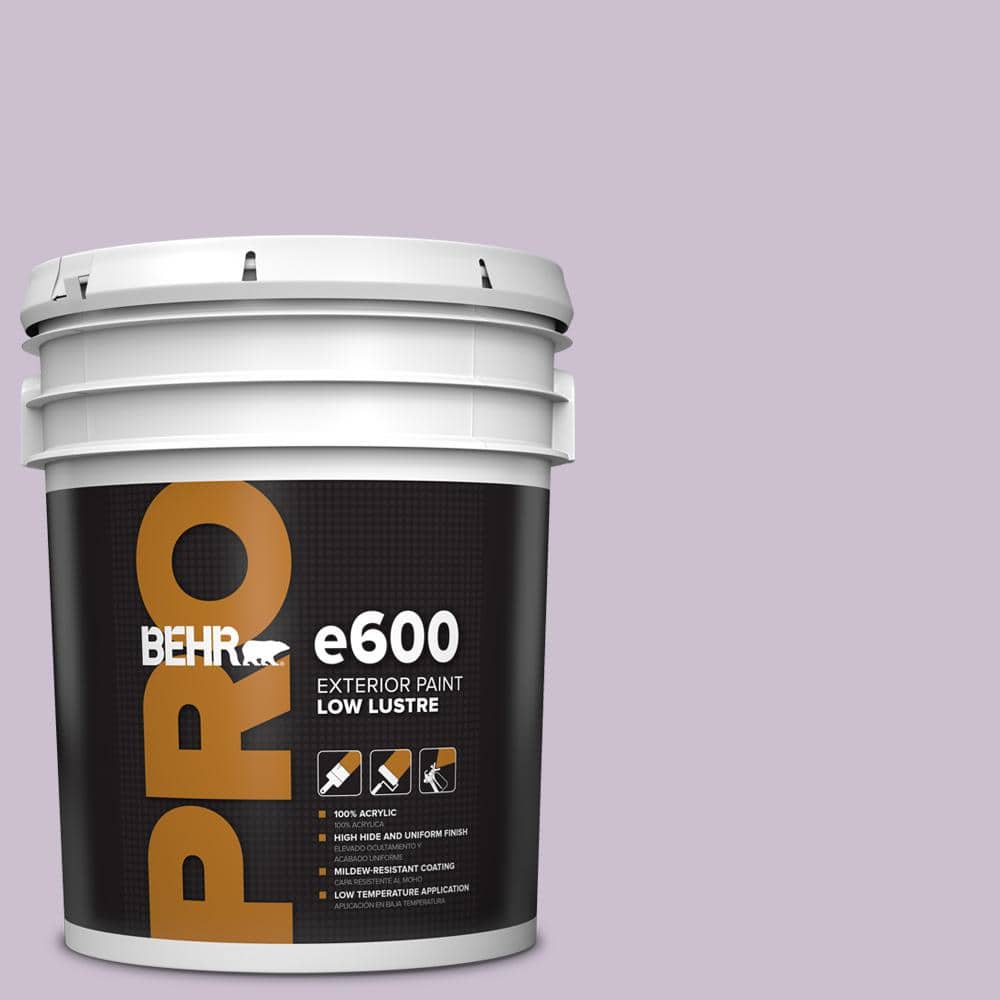 BEHR PRO 5 gal. #S100-2 Romantic Poetry Low Luster Exterior Paint