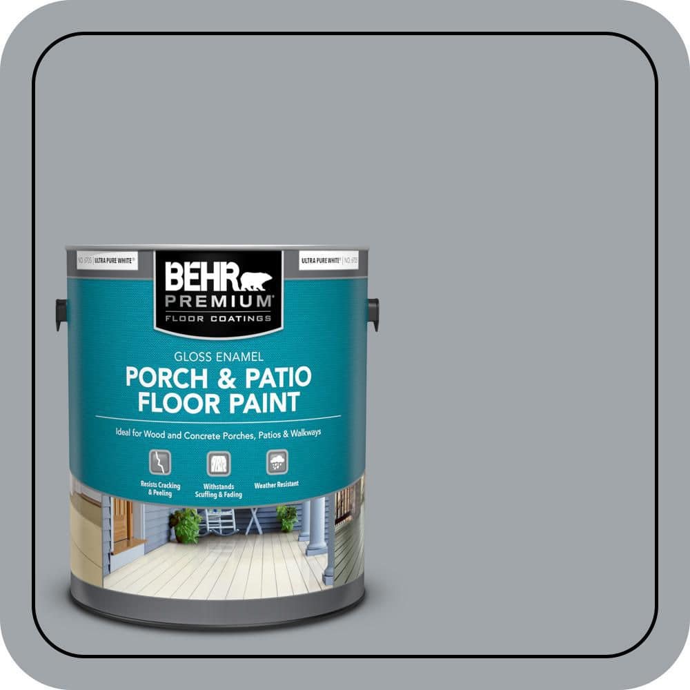BEHR PREMIUM 1 gal. #PPU26-19 Chance of Rain Gloss Enamel Interior/Exterior Porch and Patio Floor Paint