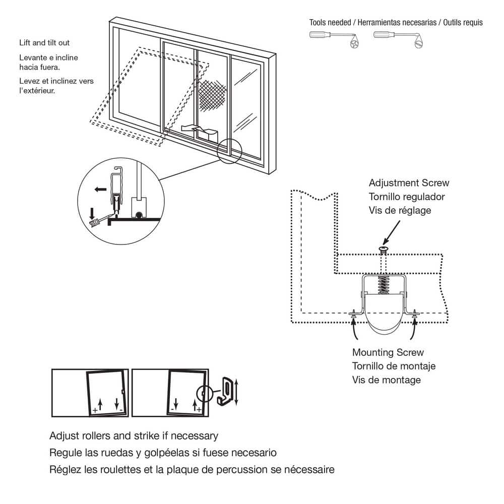 Prime-Line 1 in. Nylon Spring-Loaded Rollers for Sliding Screen Doors Columbia (2-Pack) (3)