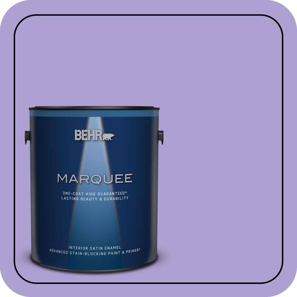 BEHR MARQUEE 1 gal. #P560-4 Magic Wand Satin Enamel Interior Paint & Primer (1)