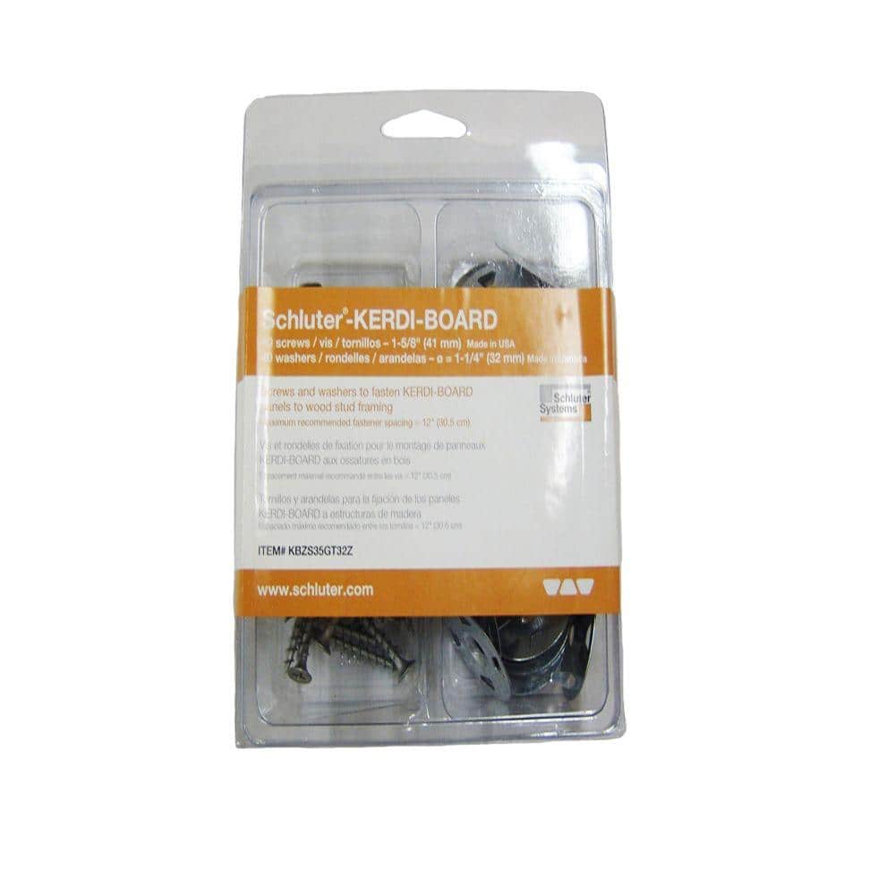 Schluter Kerdi-Board Hardware Set with 1-5/8 in. Screw and 1-1/4 in. Washer (2)