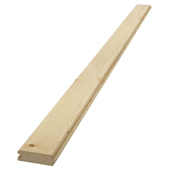 Unbranded 2 in. x 6 in. x 12 ft. Select Tongue and Groove Whitewood Dimensional Lumber (Actual: 1.44 in. x 5.38 in. x 12 ft.) (2)