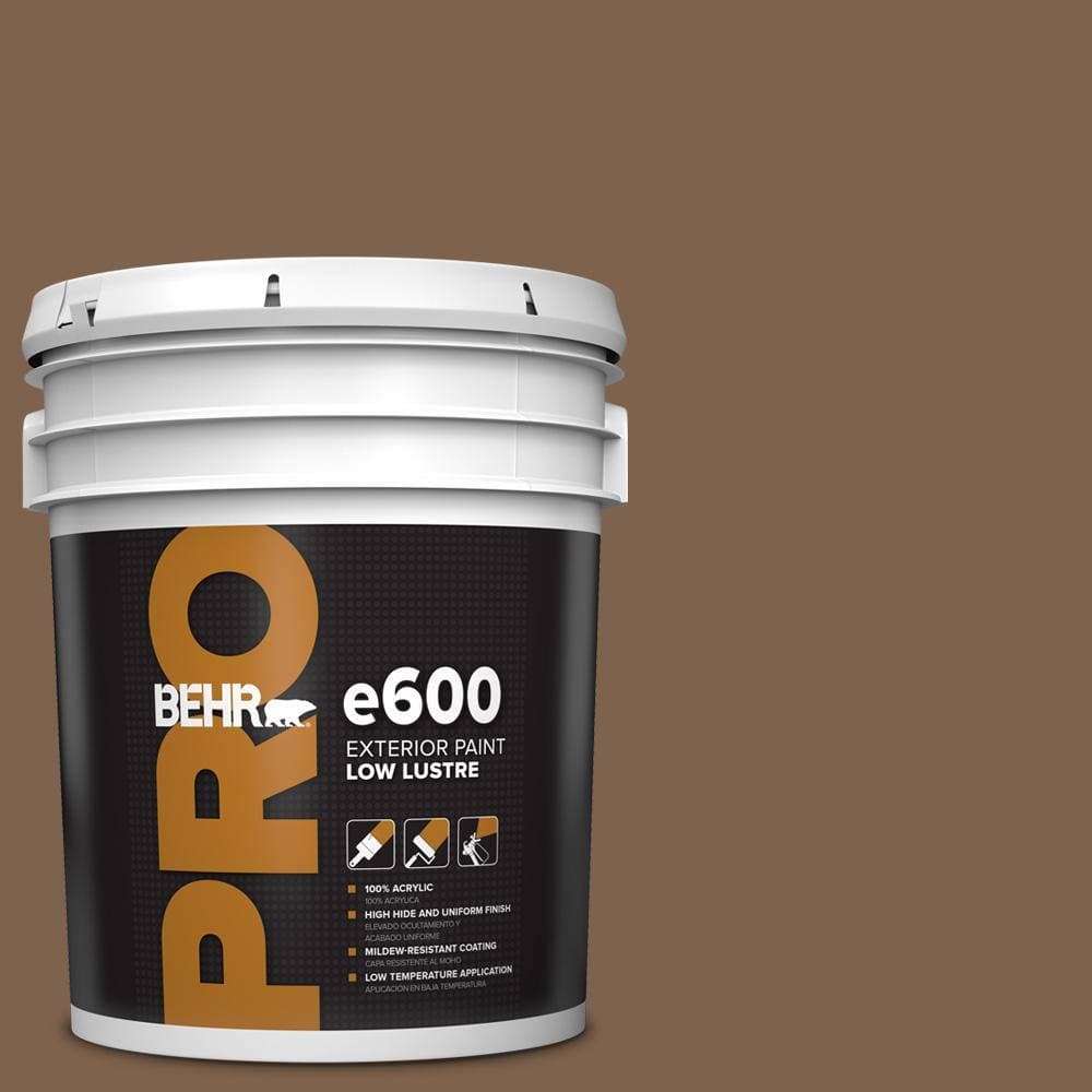 BEHR PRO 5 gal. #PMD-60 Rich Walnut Low Luster Exterior Paint