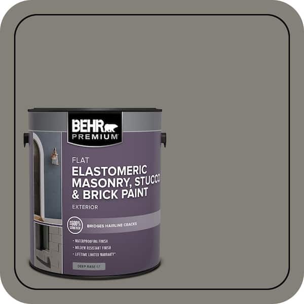 BEHR PREMIUM 1 gal. #N360-5A Wood Ash Elastomeric Masonry, Stucco and Brick Exterior Paint (2)