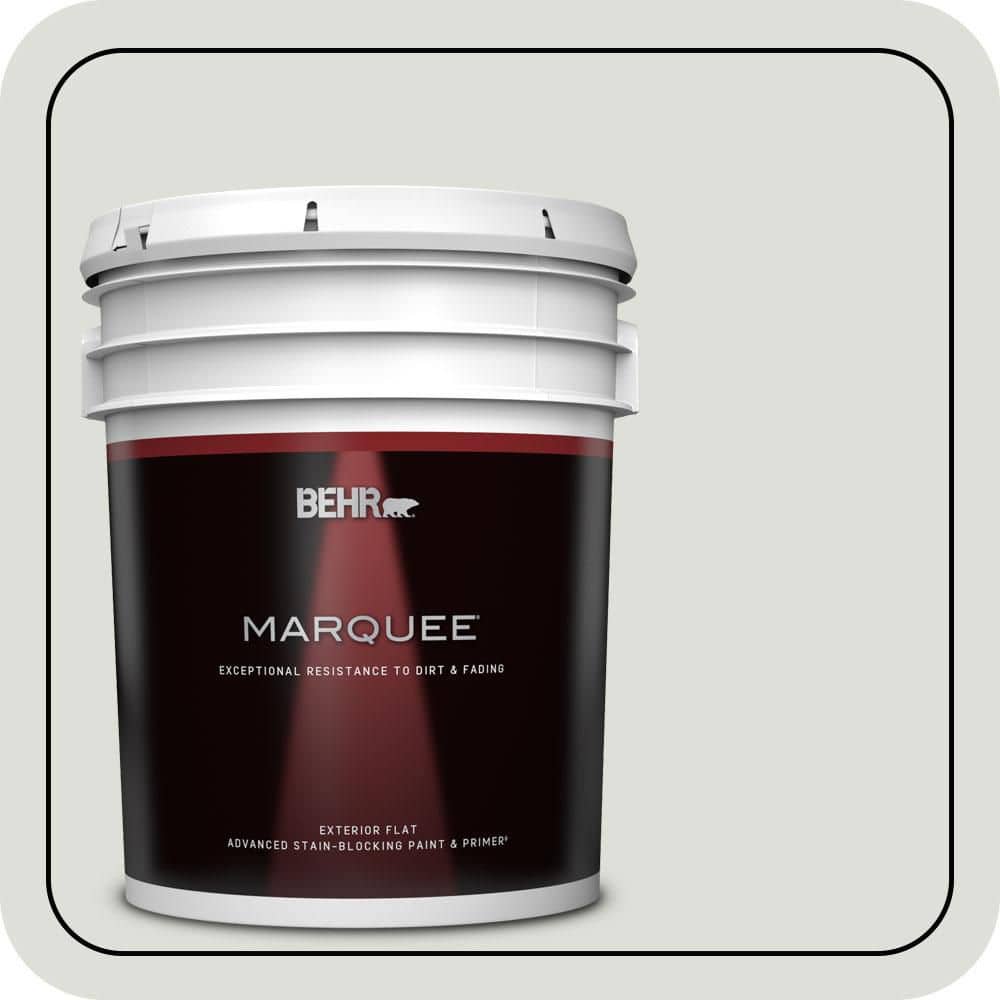 BEHR MARQUEE 5 gal. #PPU25-11 Salt Cellar Flat Exterior Paint & Primer