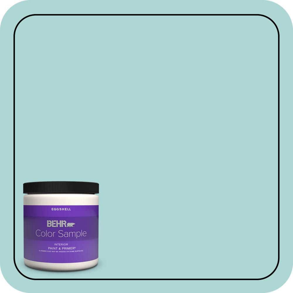 BEHR PREMIUM PLUS #T12-19 Sugar Pool Enamel & Primer Color Sample (1)