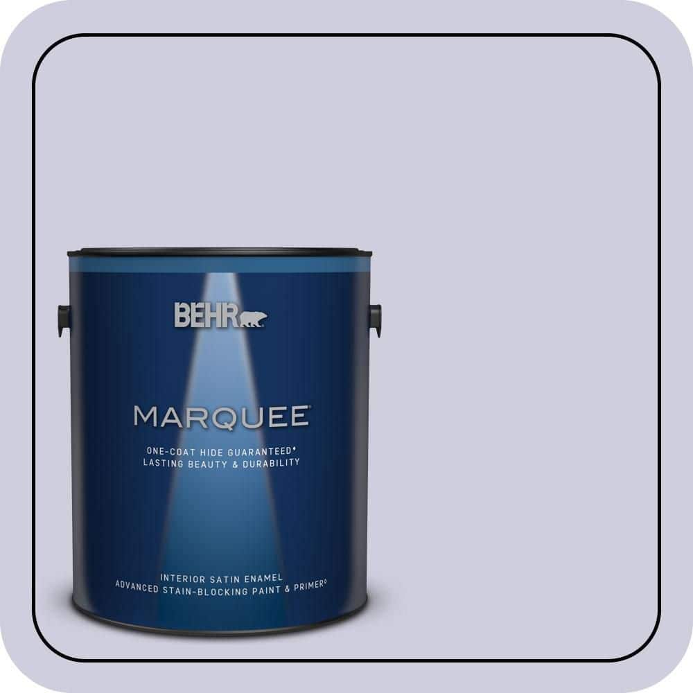 BEHR MARQUEE 1 gal. #640C-2 Lavender Sparkle Satin Enamel Interior Paint & Primer