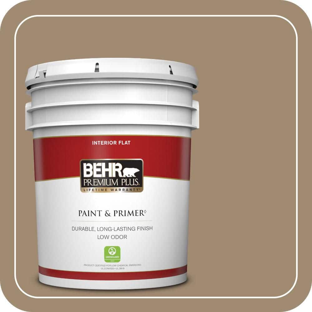 BEHR PREMIUM PLUS 5 gal. #PMD-102 River Mud Flat Low Odor Interior Paint & Primer