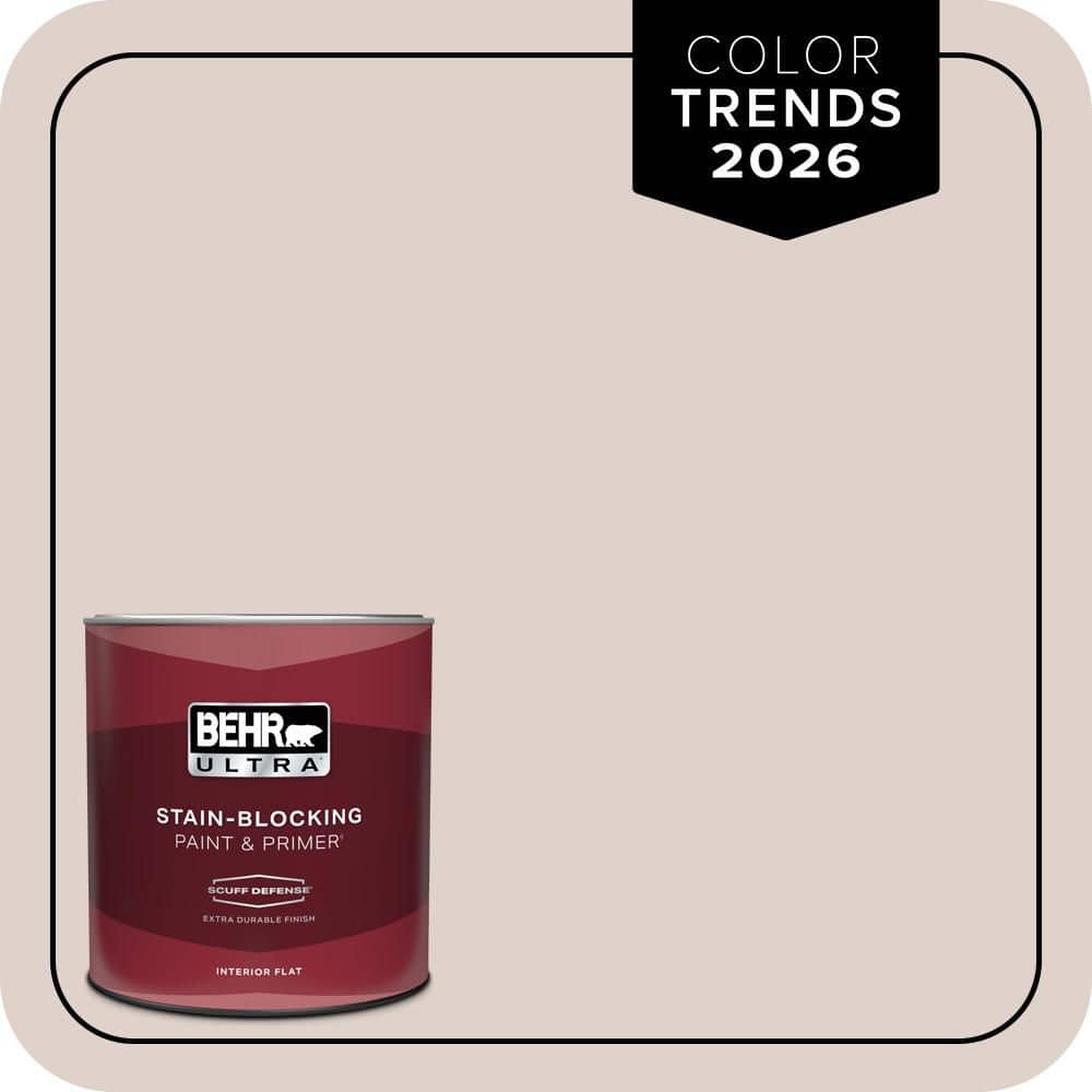BEHR ULTRA 1 qt. #N150-1 Mocha Ice Extra Durable Flat Interior Paint & Primer