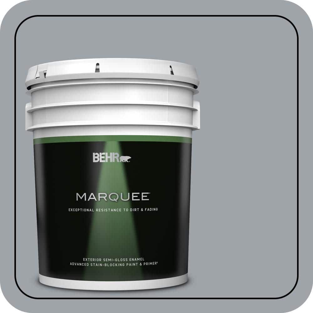 BEHR MARQUEE 5 gal. #N510-4 Supernova Semi-Gloss Enamel Exterior Paint & Primer