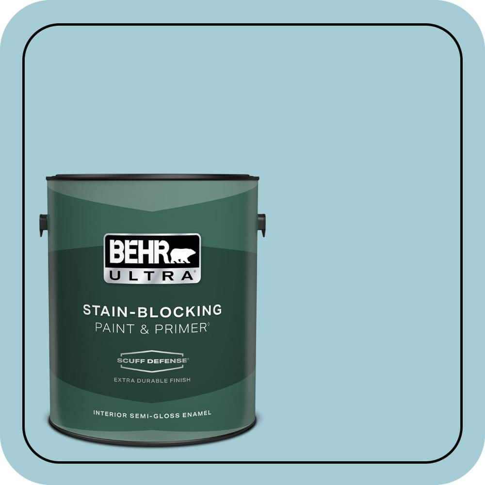 BEHR ULTRA 1 gal. #S460-2 Drip Extra Durable Semi-Gloss Enamel Interior Paint & Primer