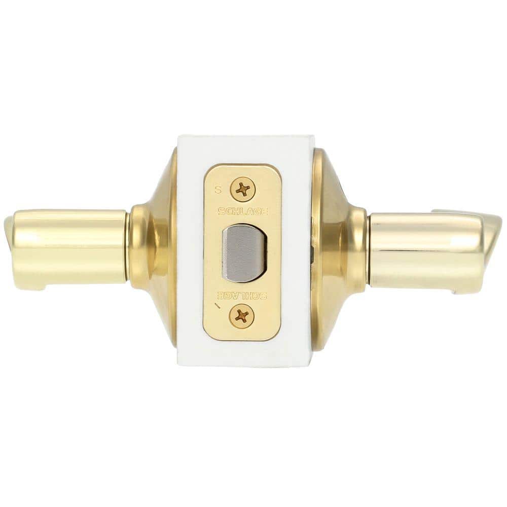 Schlage Accent Bright Brass Hall/Closet Door handle (3)