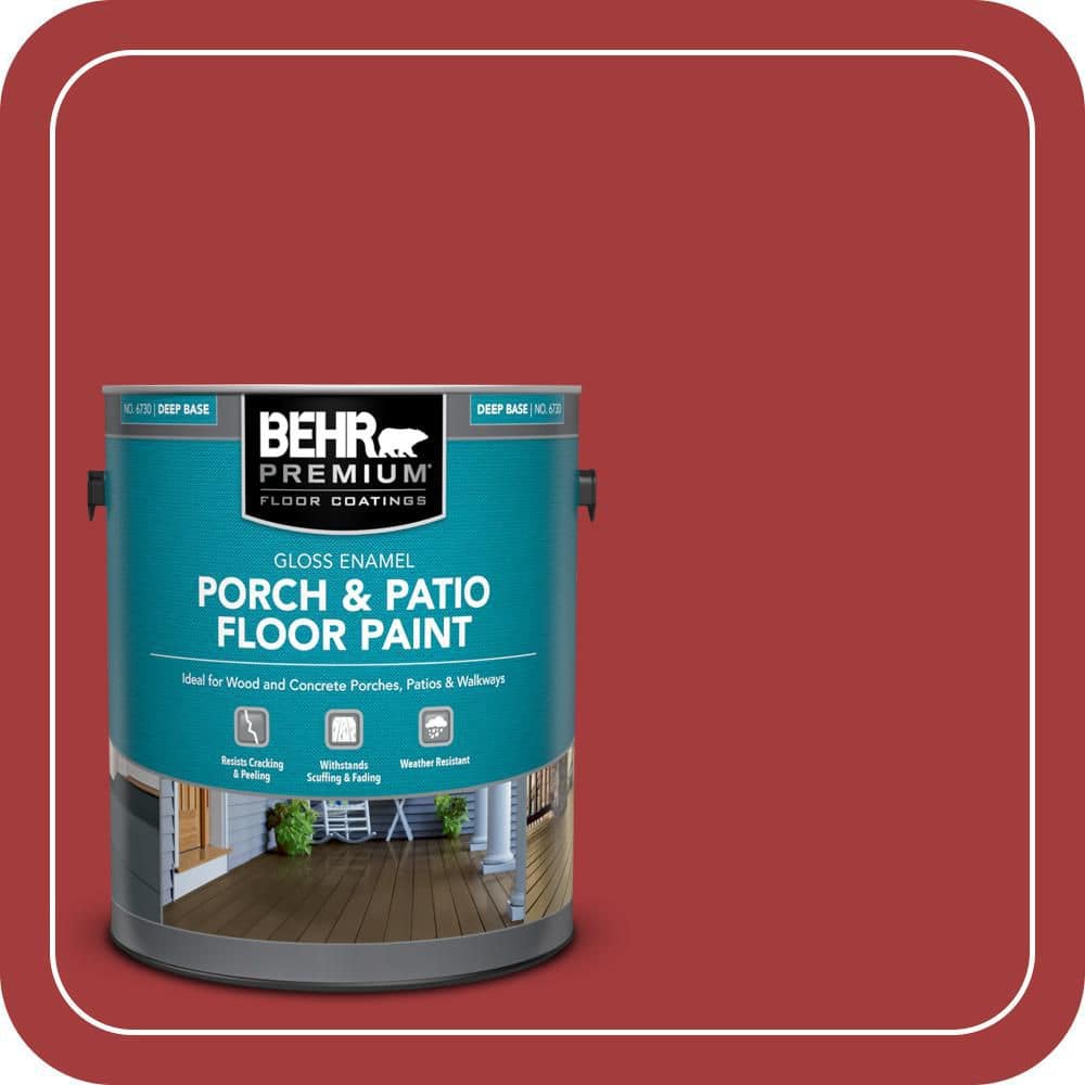 BEHR PREMIUM 1 gal. #PFC-03 Red Baron Gloss Enamel Interior/Exterior Porch and Patio Floor Paint