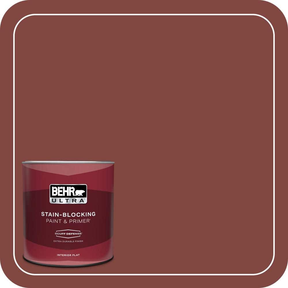 BEHR ULTRA 1 qt. #S-H-160 Sly Fox Extra Durable Flat Interior Paint & Primer