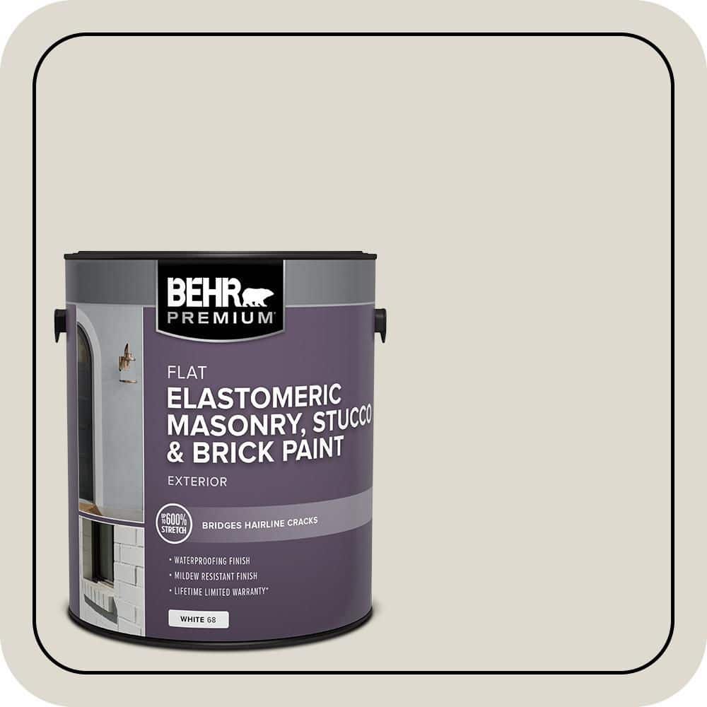 BEHR PREMIUM 1 gal. #790C-2 Silver Drop Elastomeric Masonry, Stucco and Brick Exterior Paint (1)