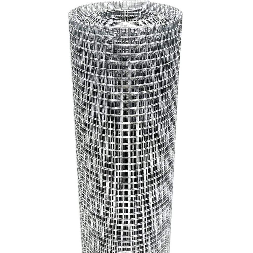 NVNOO 16 in. x 25 ft. 19-Gauge Galvanized Cage Wire Mesh Roll for Chicken Fences, Screen mesh, Rabbit Snake Fences (1-Pack) (1)