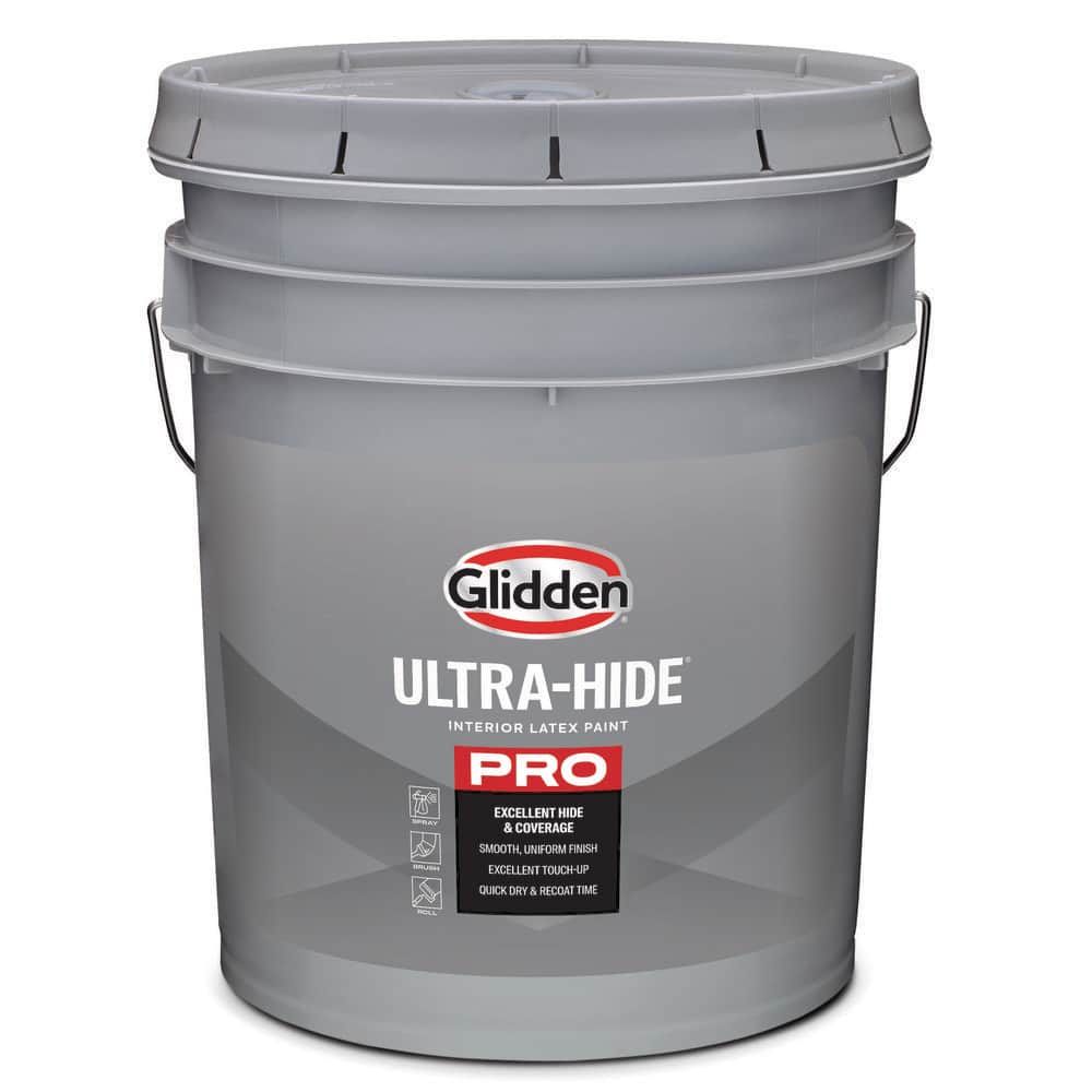 Glidden Ultra-Hide 5 Gal. White Semi-Gloss Interior Paint