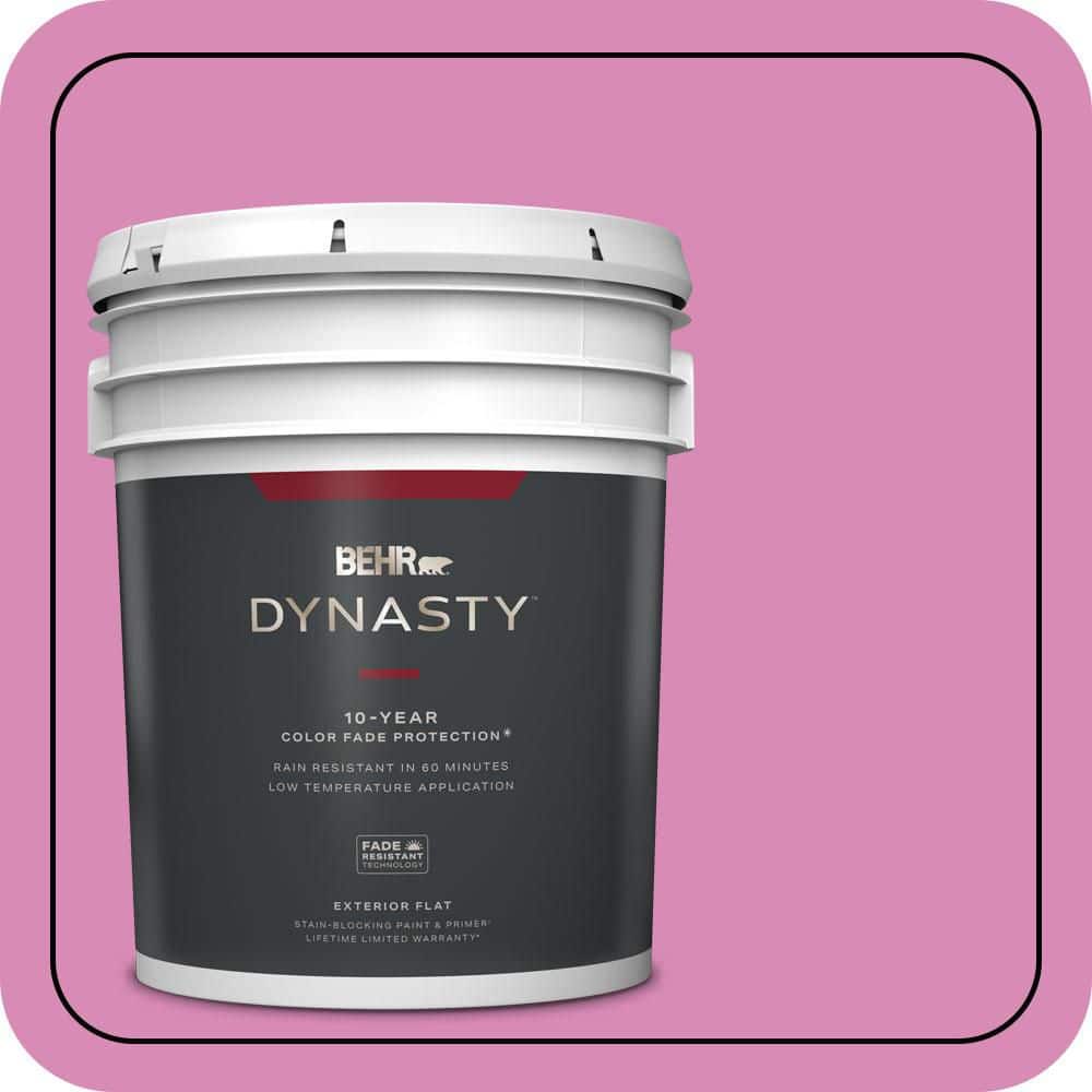 BEHR DYNASTY 5 gal. #P120-3 High Maintenance Flat Exterior Stain-Blocking Paint & Primer