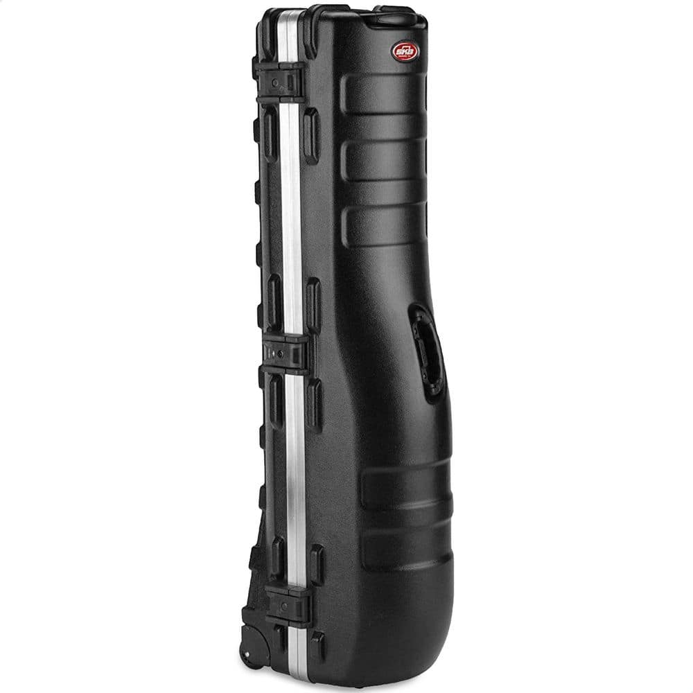 SKB Cases ATA Deluxe Standard Medium Hard Plastic Wheeled Golf Bag Travel Case (1)