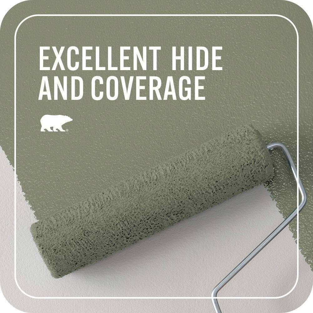 BEHR PREMIUM PLUS #PPU10-17 Aloe Thorn Flat Interior/Exterior Paint & Primer Color Sample (4)