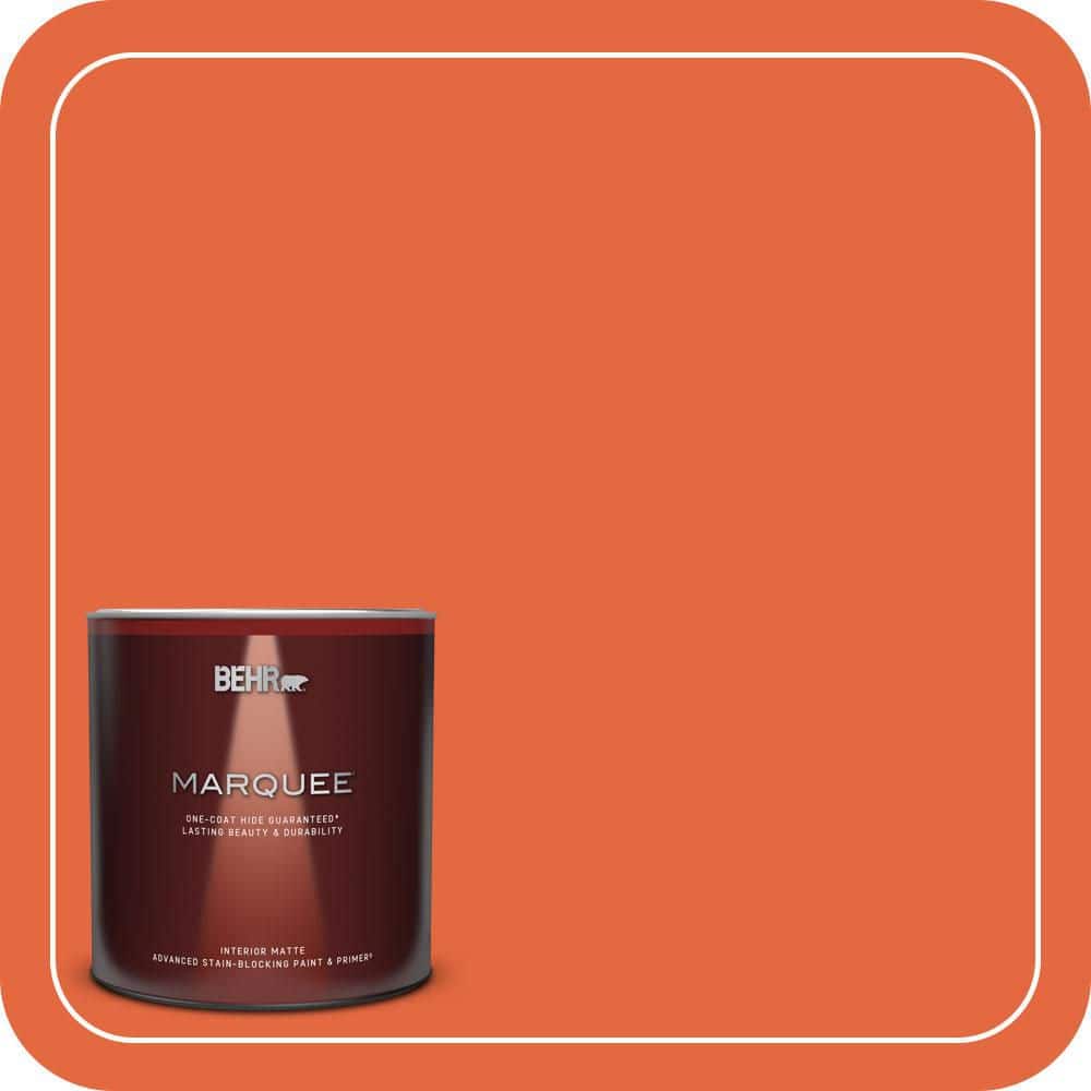 BEHR MARQUEE 1 qt. #P190-6 Emergency Zone Matte Interior Paint & Primer (1)