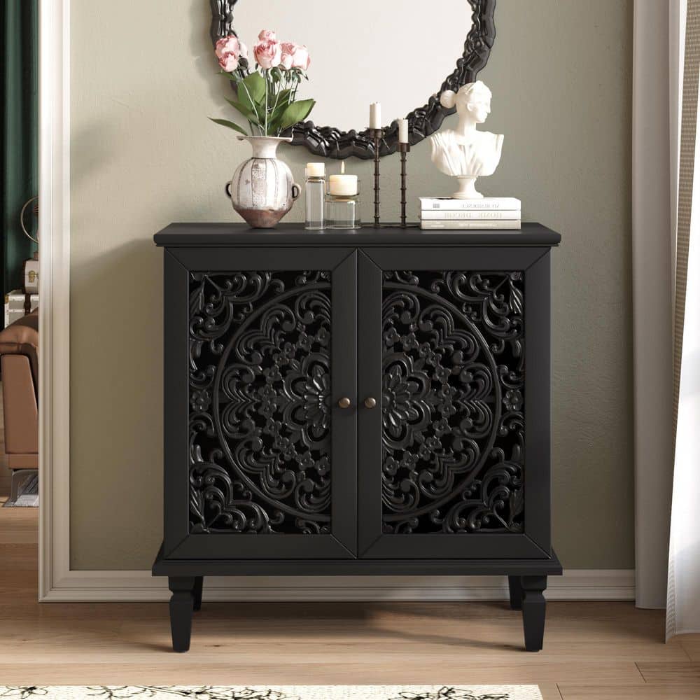 COWLOWN 31.5 in. W 15.55 in. D 31.5 in. H Linen Cabinet with Adjustable Shelf and 2-Door (1)