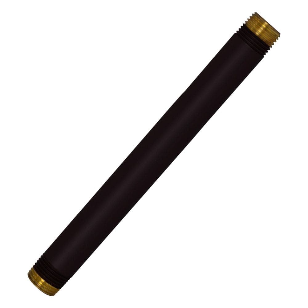 Westbrass 1/2 in. x 8 in. IPS Brass Pipe Nipple in Matte Black (1)