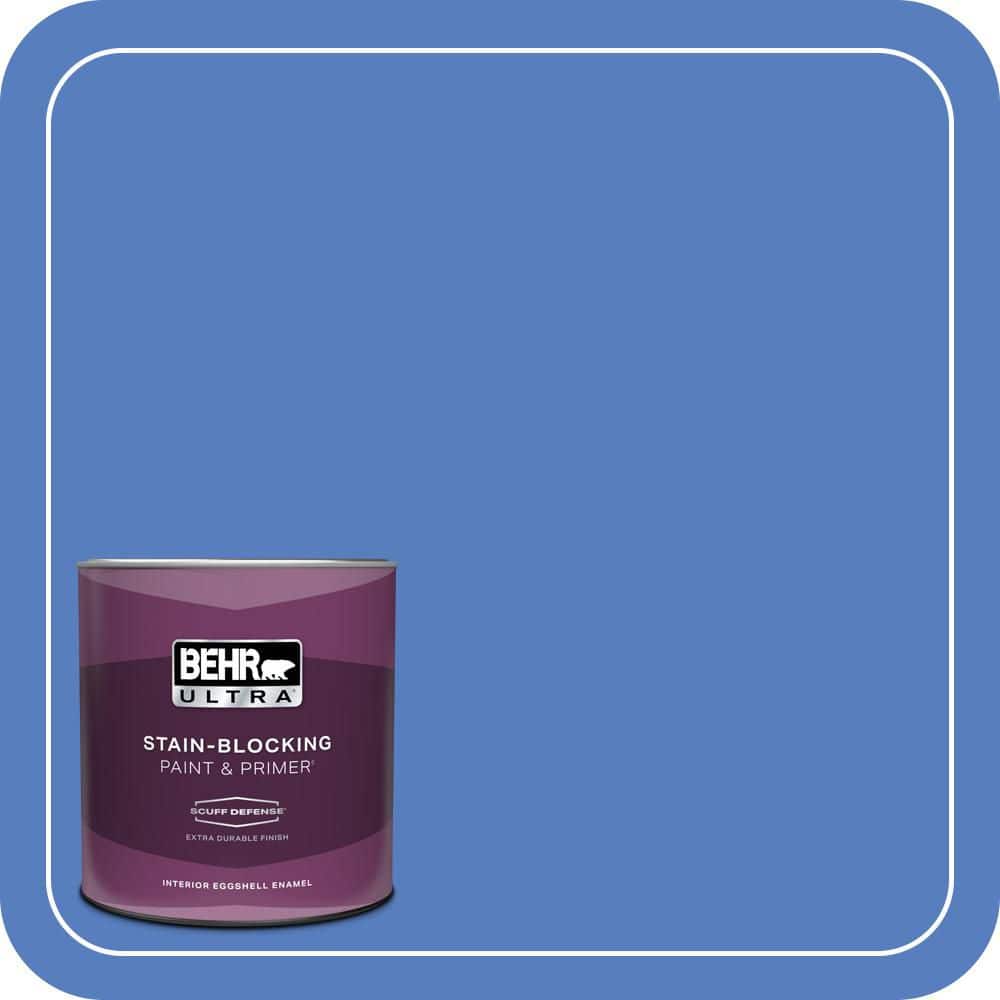 BEHR ULTRA 1 qt. #MQ4-25 Blue Iolite Extra Durable Eggshell Enamel Interior Paint & Primer