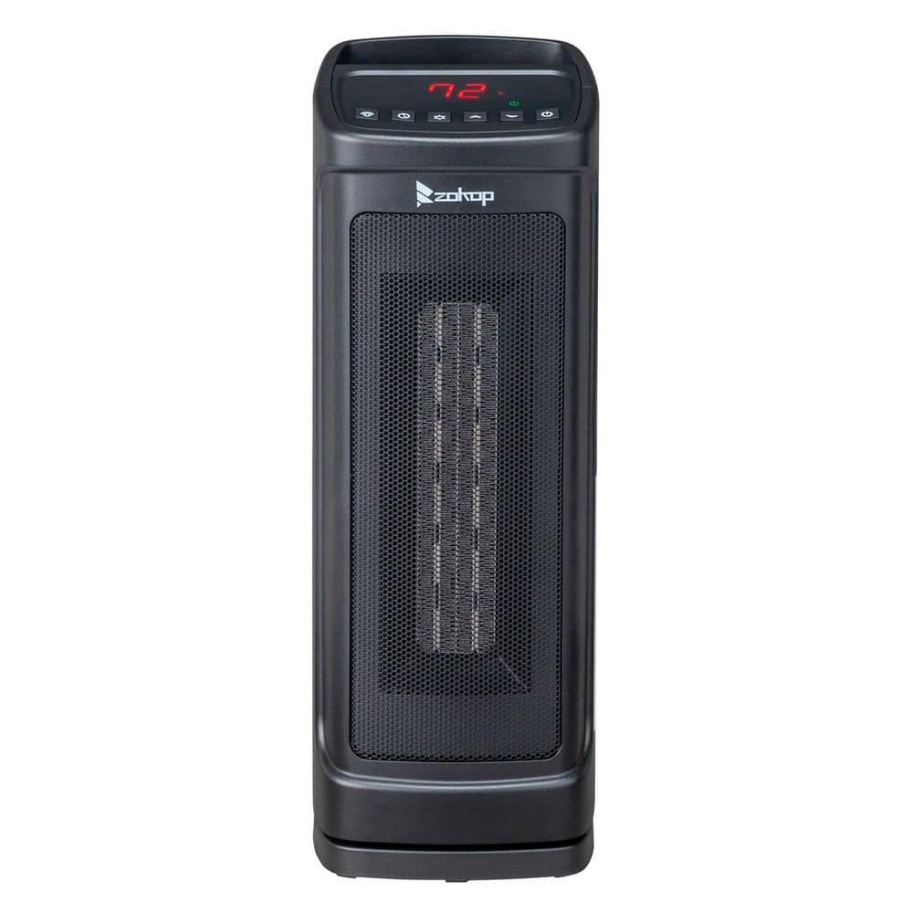 Karl home 1500-Watt 17 in. Indoor Electric Tower Ceramic Fan Space Heater with Remote Control (1)