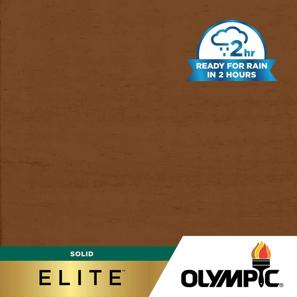 Olympic Elite 8 oz. SC-1014 Cedar Solid Advanced Exterior Stain and Sealer in One