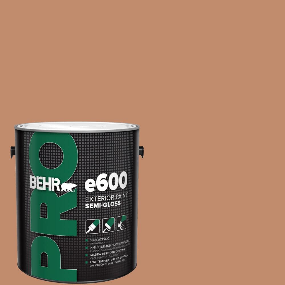 BEHR PRO 1 gal. #240F-4 Tiny Fawn Semi-Gloss Exterior Paint