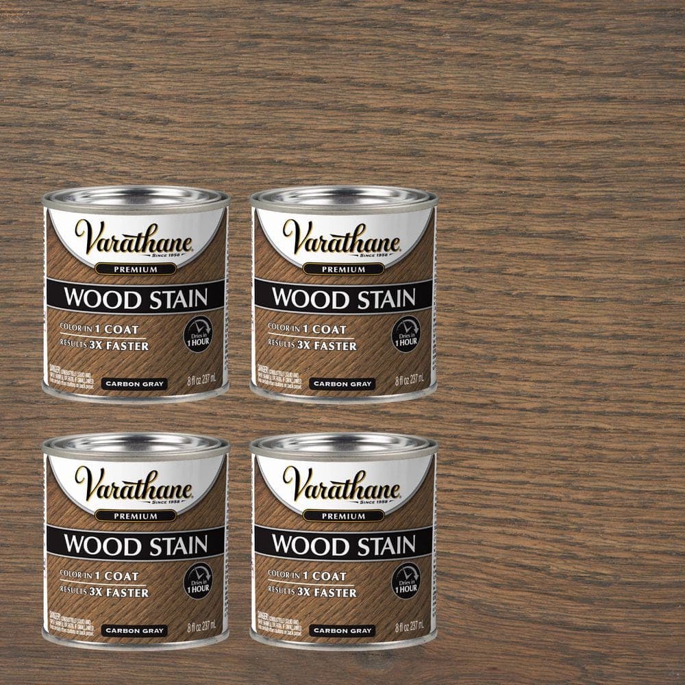 Varathane 8 oz. Carbon Gray Premium Fast Dry Interior Wood Stain (Case of 4)