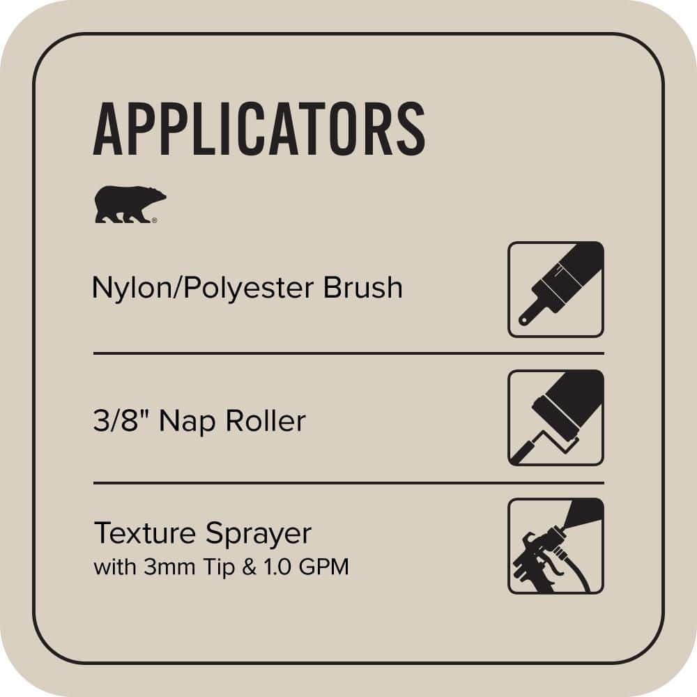 BEHR PREMIUM 1 gal. #DC-011 Gray Envelope Textured Low-Lustre Enamel Interior/Exterior Porch and Patio Anti-Slip Floor Paint (4)