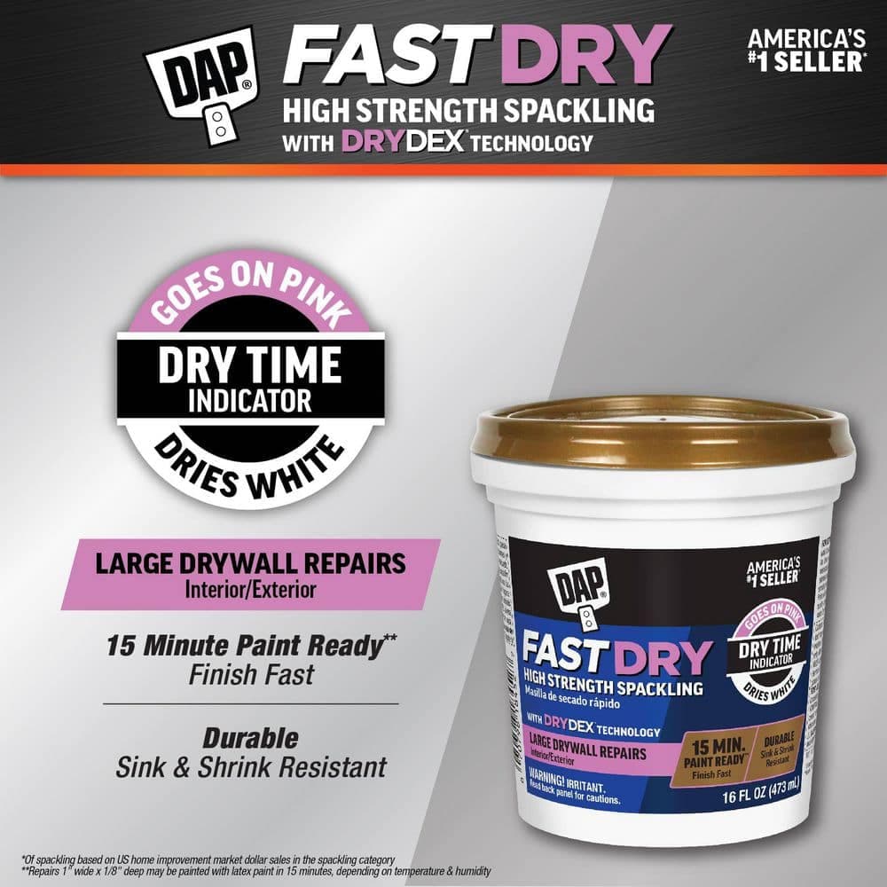 DAP Fast Dry with Dry Dex High Strength Interior/Exterior Spackling Paste (3)