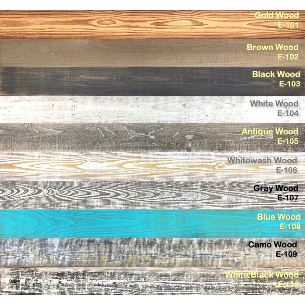 Easy Planking 1/4 in. x 5 in. x 0.7 ft. Set of Samples for Thermo-treated Barn Wood Wall Planks (10 - Case) (2)