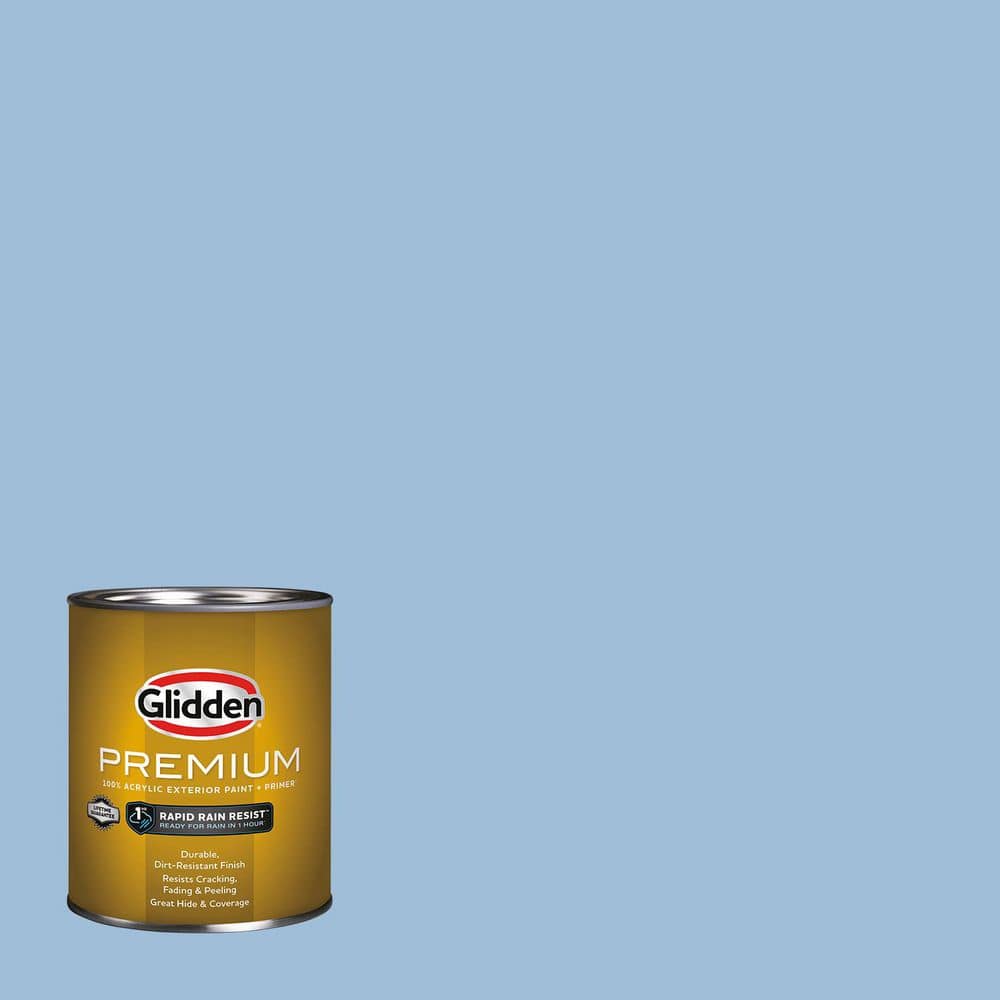 Glidden Premium 1 qt. PPG1161-3 Everlasting Flat Exterior Latex Paint