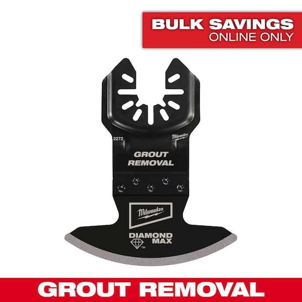 Milwaukee Universal Fit OPEN-LOK Diamond MAX Diamond Grit Grout Removal Multi-Tool Blade (1-Pack) (2)