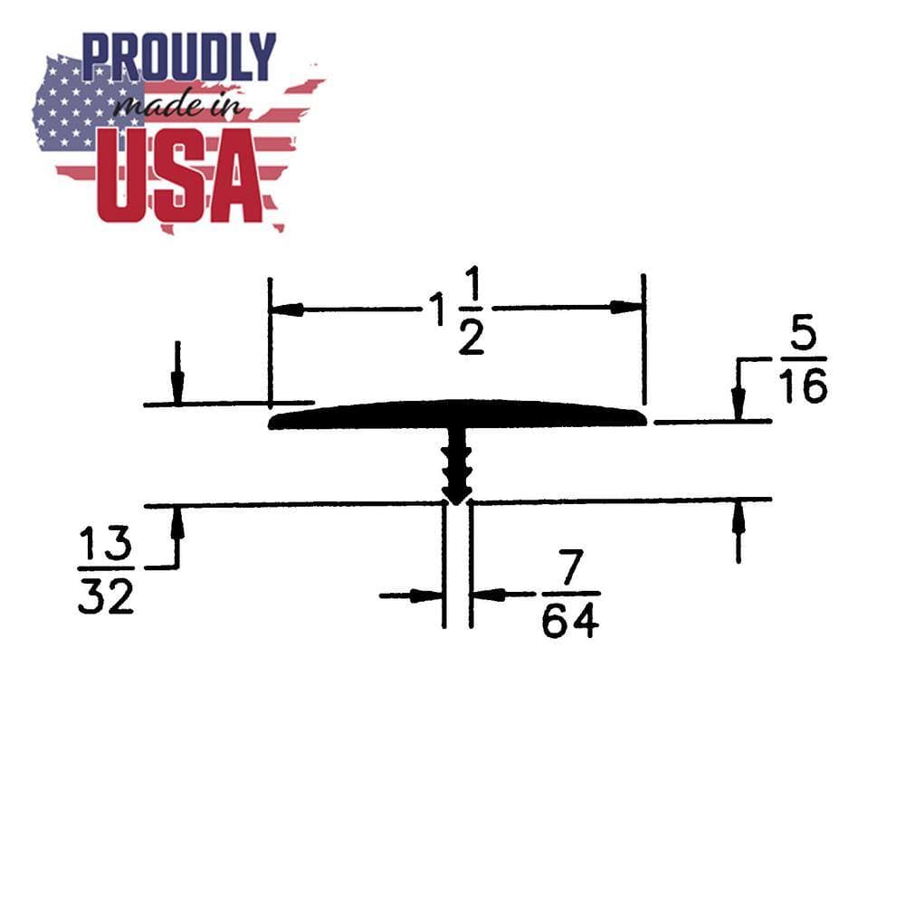 Outwater 1-1/2 in. Brown Flexible Polyethylene Center Barb Hobbyist Pack Bumper Tee Moulding Edging 12 ft. long Coil (2)