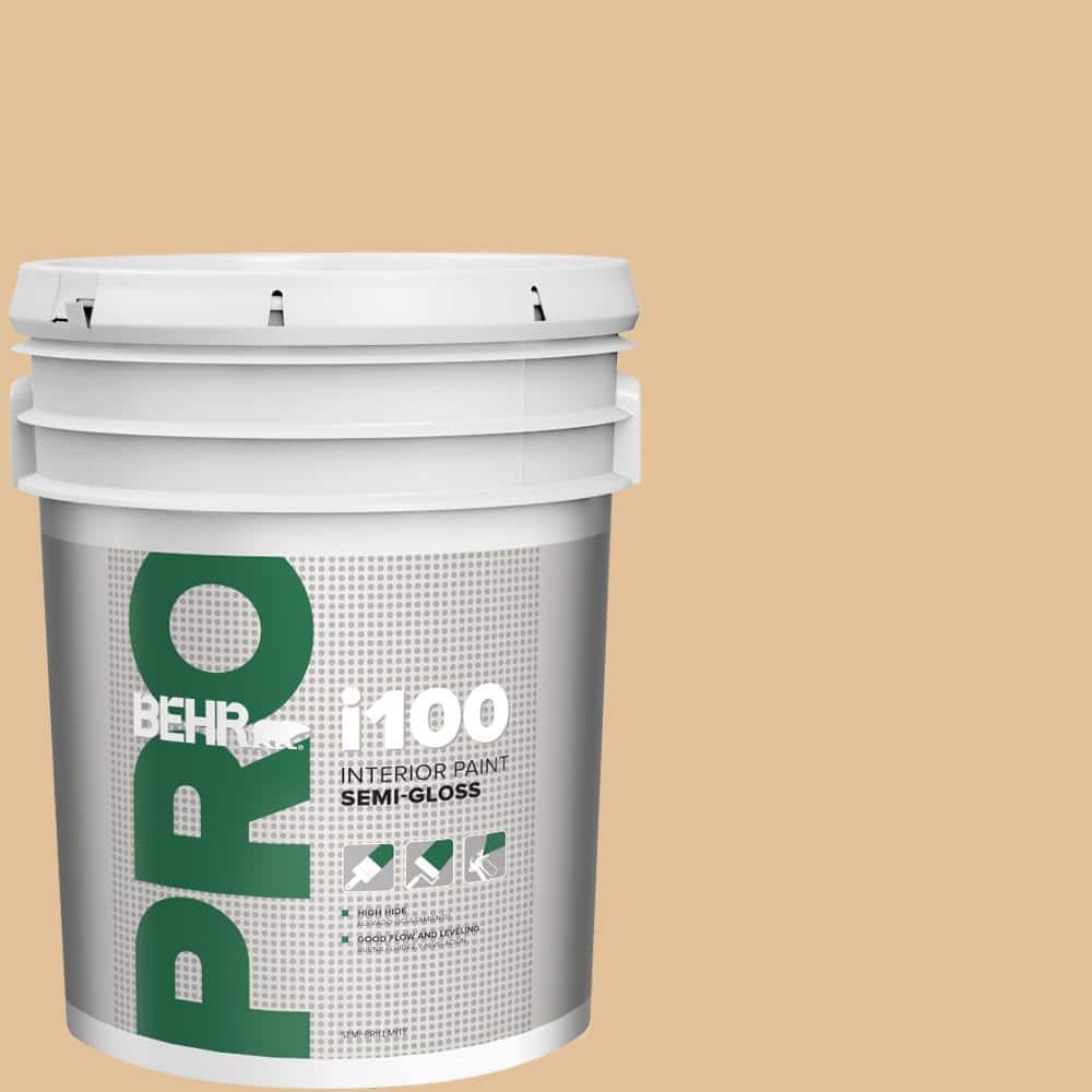 BEHR PRO 5 gal. #300E-3 Clair De Lune Semi-Gloss Interior Paint