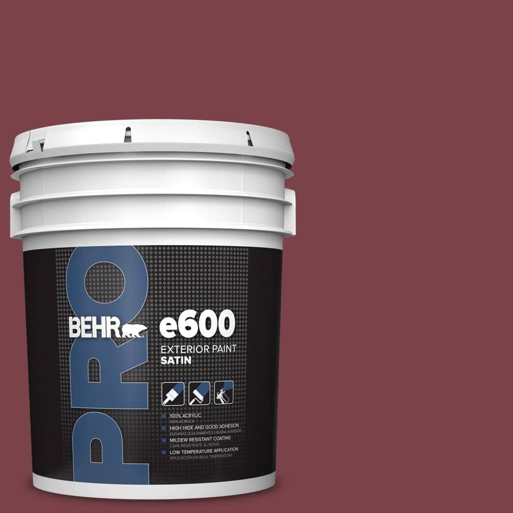 BEHR PRO 5 gal. #PPU1-13 Spiced Wine Satin Exterior Paint