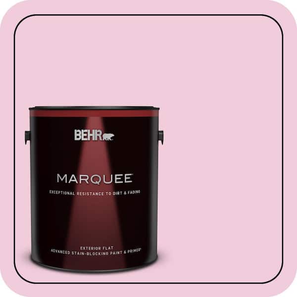 BEHR MARQUEE 1 gal. #P130-1 Piggy Bank Flat Exterior Paint & Primer (2)